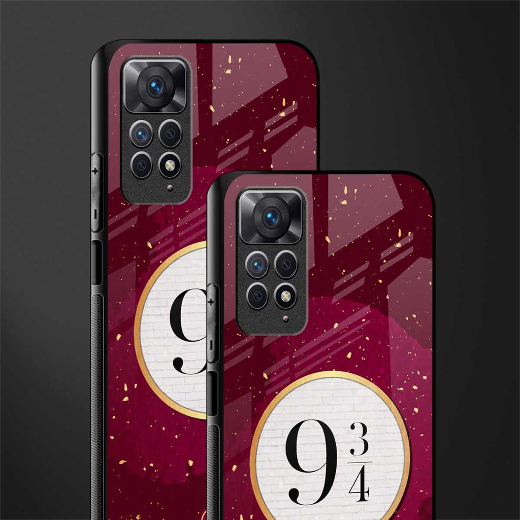 platform nine and three-quarters back phone cover | glass case for redmi note 11 pro plus 4g/5g