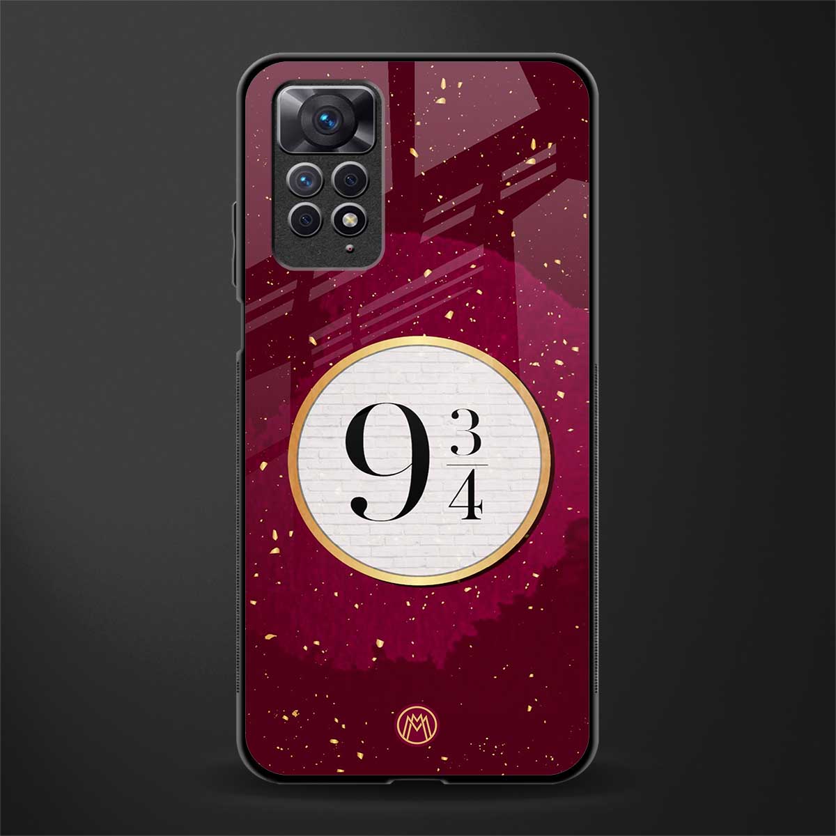 platform nine and three-quarters back phone cover | glass case for redmi note 11 pro plus 4g/5g