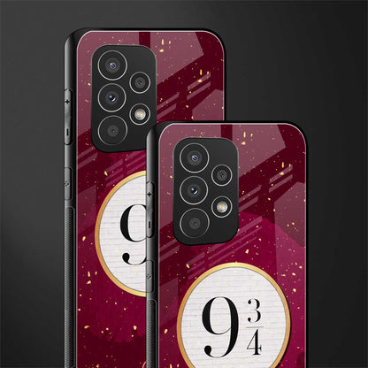platform nine and three-quarters back phone cover | glass case for samsung galaxy a23