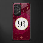 platform nine and three-quarters back phone cover | glass case for samsung galaxy a53 5g