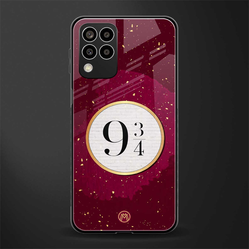 platform nine and three-quarters back phone cover | glass case for samsung galaxy m33 5g