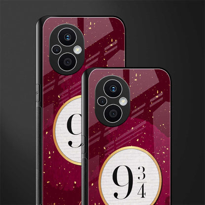 platform nine and three-quarters back phone cover | glass case for oppo f21 pro 5g