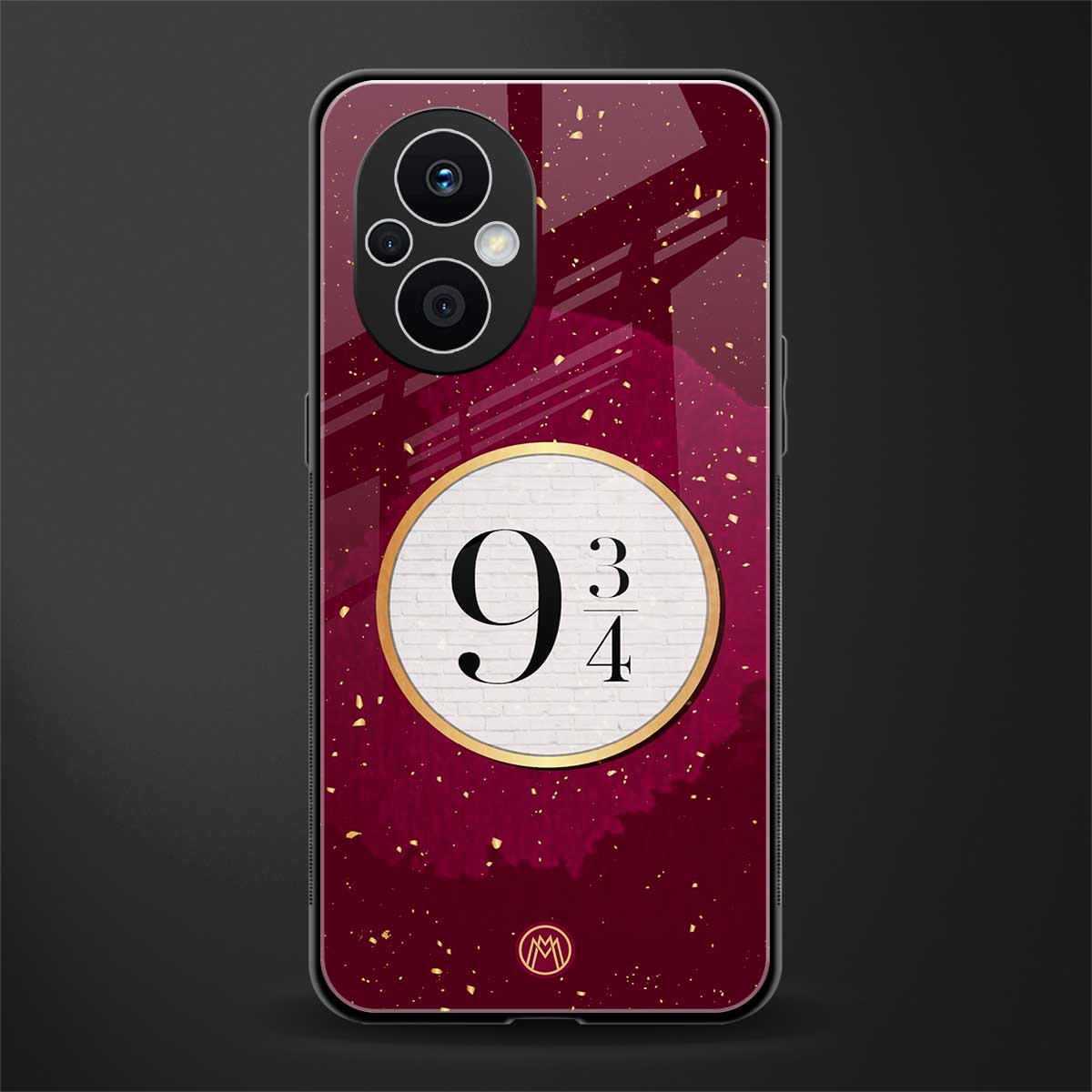 platform nine and three-quarters back phone cover | glass case for oppo f21 pro 5g