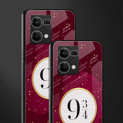 platform nine and three-quarters back phone cover | glass case for oppo f21 pro 4g