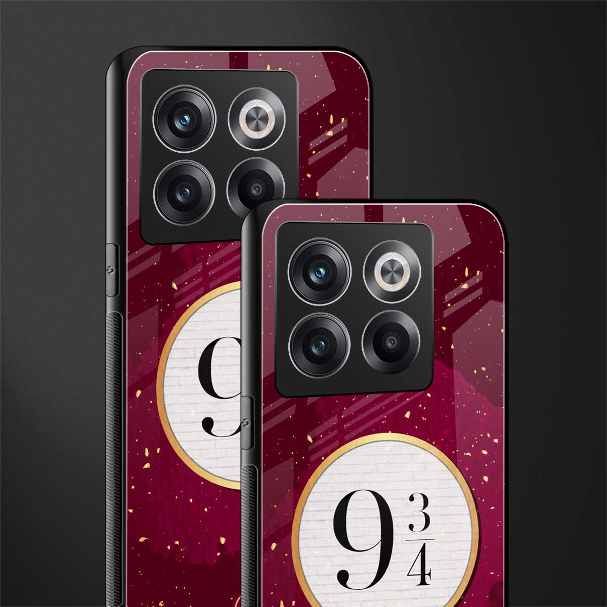 platform nine and three-quarters back phone cover | glass case for oneplus 10t