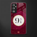 platform nine and three-quarters back phone cover | glass case for samsung galaxy f23 5g