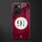 platform nine and three-quarters back phone cover | glass case for vivo y16