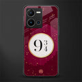 platform nine and three-quarters back phone cover | glass case for vivo y35 4g