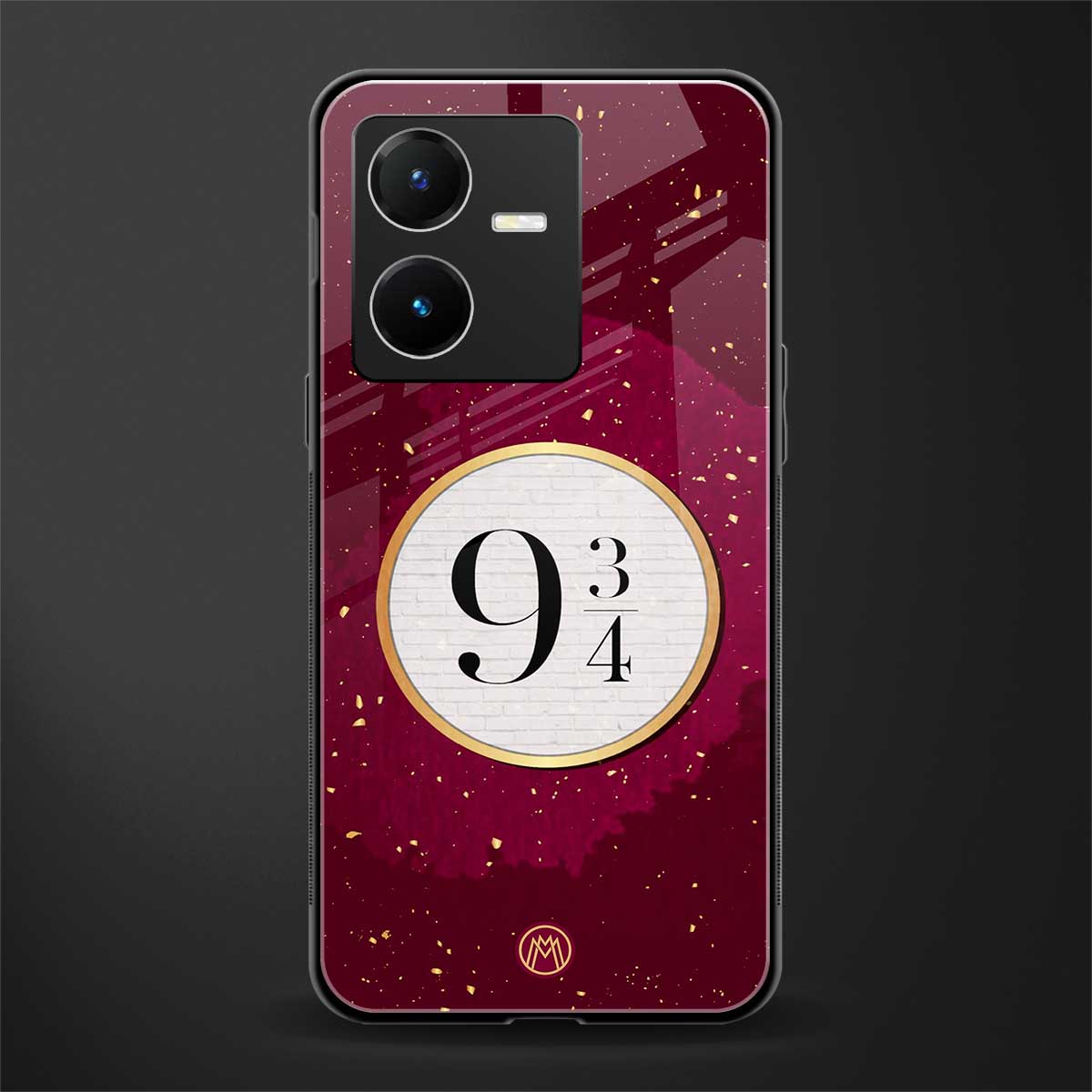 platform nine and three-quarters back phone cover | glass case for vivo y22