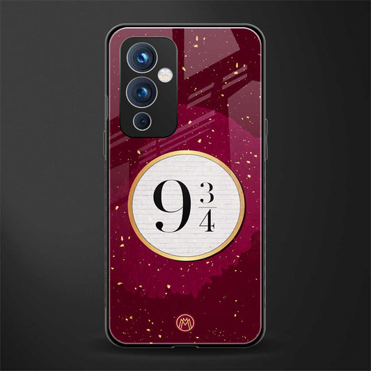 platform nine and three-quarters back phone cover | glass case for oneplus 9