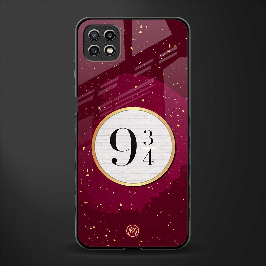 platform nine and three-quarters back phone cover | glass case for samsung galaxy f42