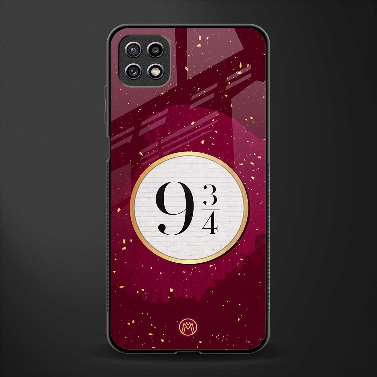 platform nine and three-quarters back phone cover | glass case for samsung galaxy f42