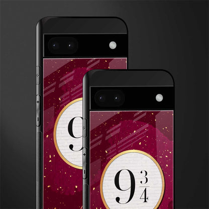 platform nine and three-quarters back phone cover | glass case for google pixel 6a