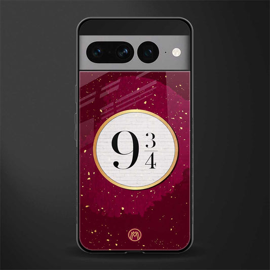 platform nine and three-quarters back phone cover | glass case for google pixel 7 pro