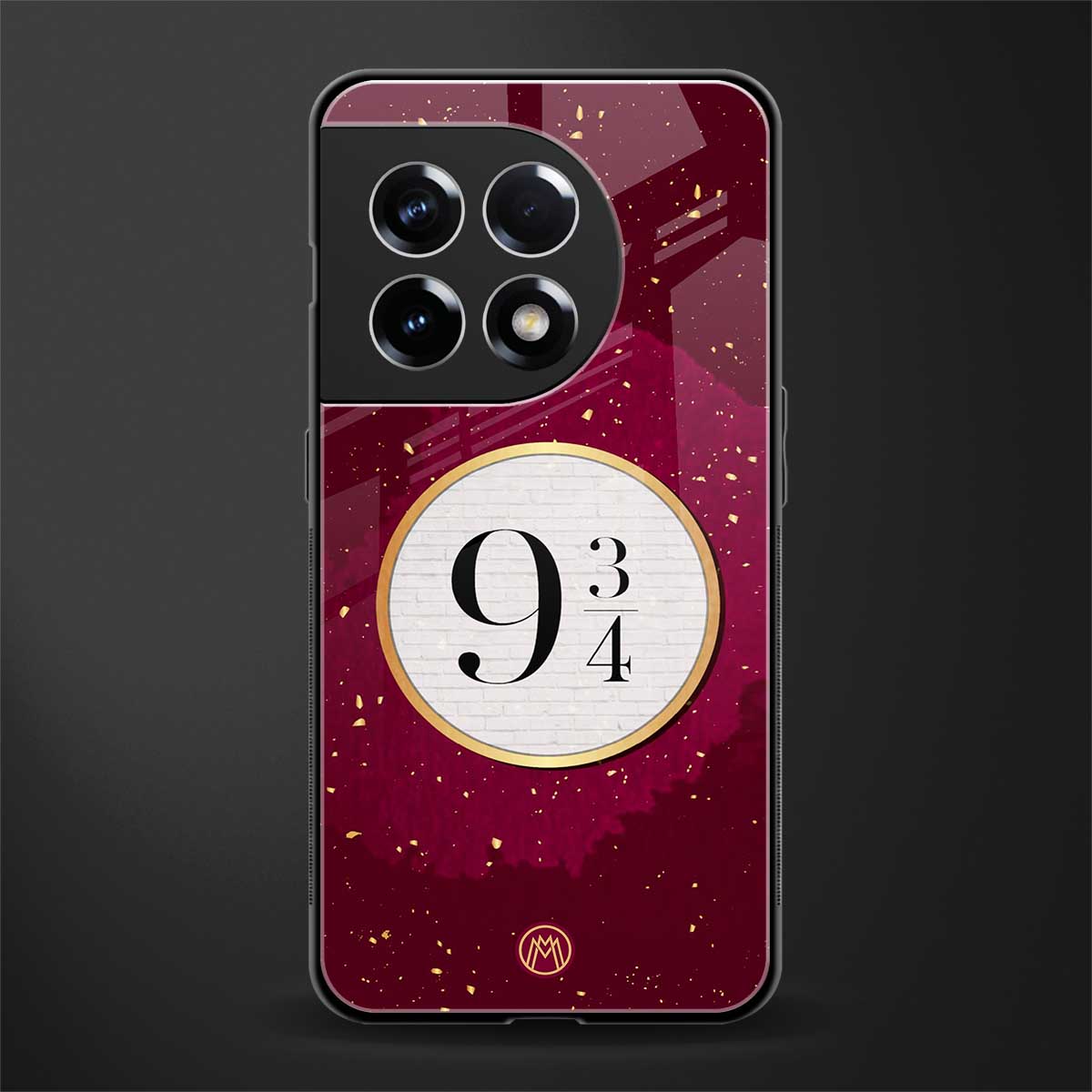 platform nine and three-quarters back phone cover | glass case for oneplus 11r