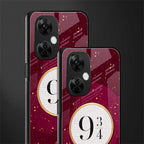 platform nine and three-quarters back phone cover | glass case for oneplus nord ce 3 lite