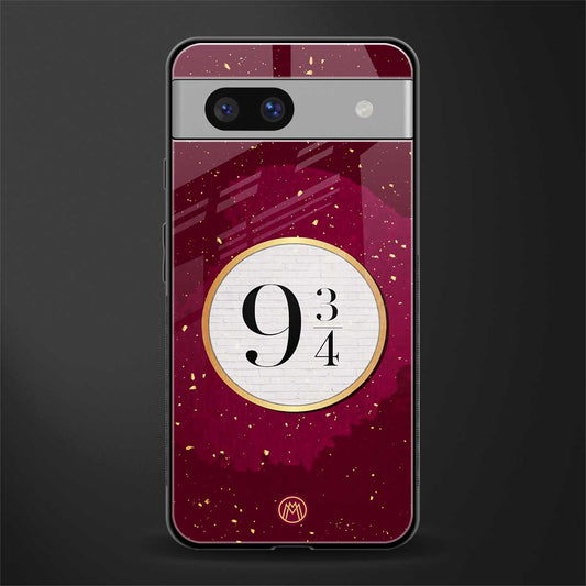 platform nine and three-quarters back phone cover | glass case for Google Pixel 7A