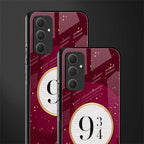 platform nine and three-quarters back phone cover | glass case for samsung galaxy a54 5g