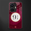 platform nine and three-quarters back phone cover | glass case for vivo t1 44w 4g