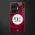 platform nine and three-quarters back phone cover | glass case for vivo t1 44w 4g