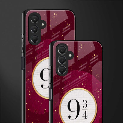 platform nine and three-quarters back phone cover | glass case for samsun galaxy a24 4g