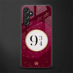 platform nine and three-quarters back phone cover | glass case for samsun galaxy a24 4g
