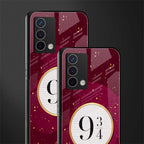 platform nine and three-quarters back phone cover | glass case for oppo a74 4g