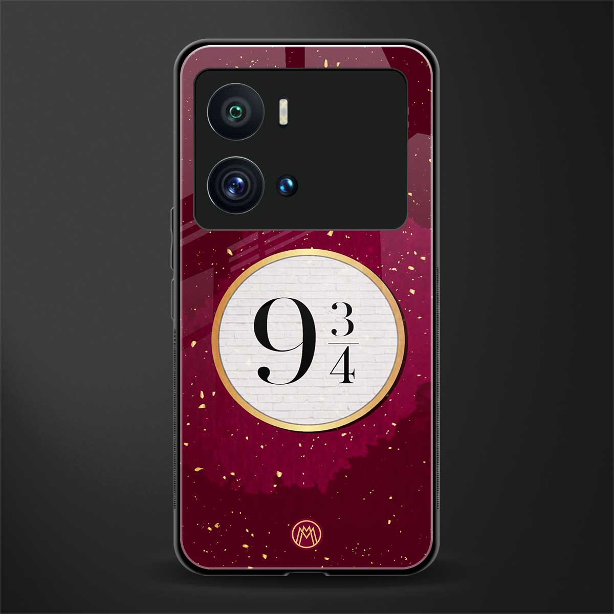 platform nine and three-quarters back phone cover | glass case for iQOO 9 Pro