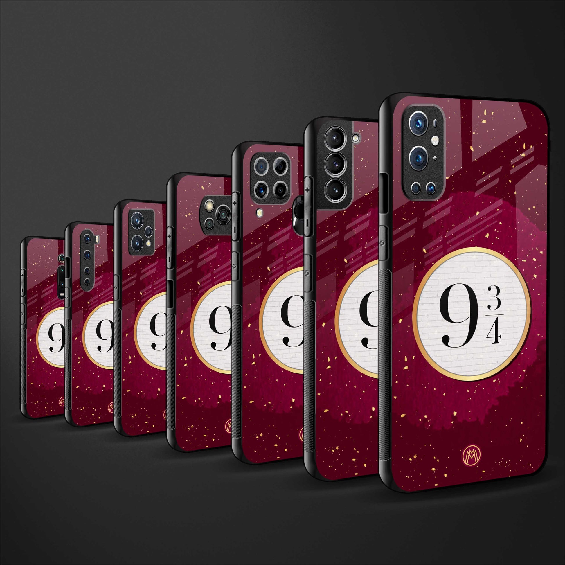 platform nine and three-quarters back phone cover | glass case for vivo y22