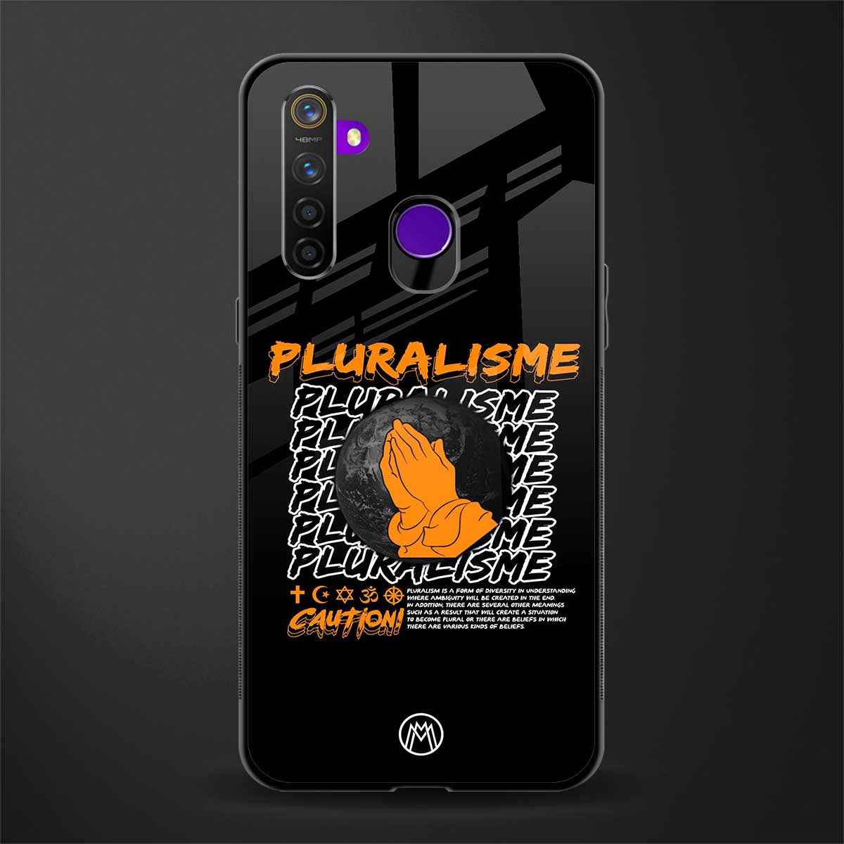 pluralisme glass case for realme 5 image