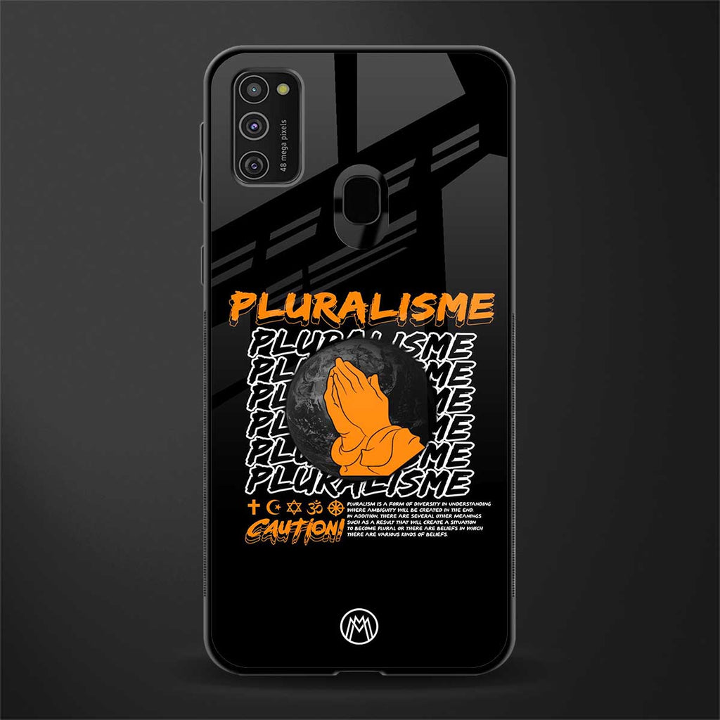 pluralisme glass case for samsung galaxy m30s image