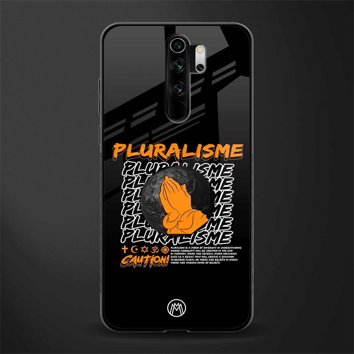 pluralisme glass case for redmi note 8 pro image
