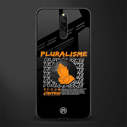 pluralisme glass case for redmi 8 image