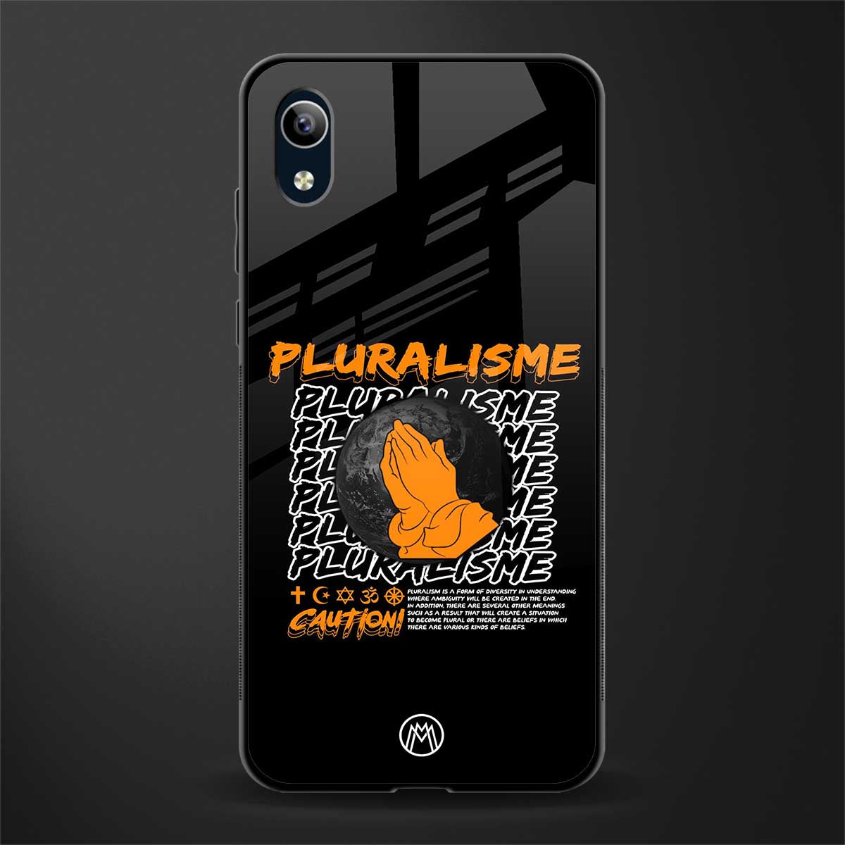 pluralisme glass case for vivo y1s without fingerprint image