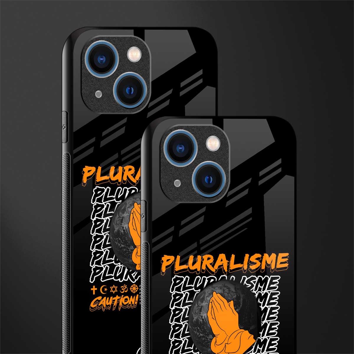 pluralisme glass case for iphone 13 mini image-2