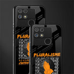 pluralisme back phone cover | glass case for realme narzo 50a