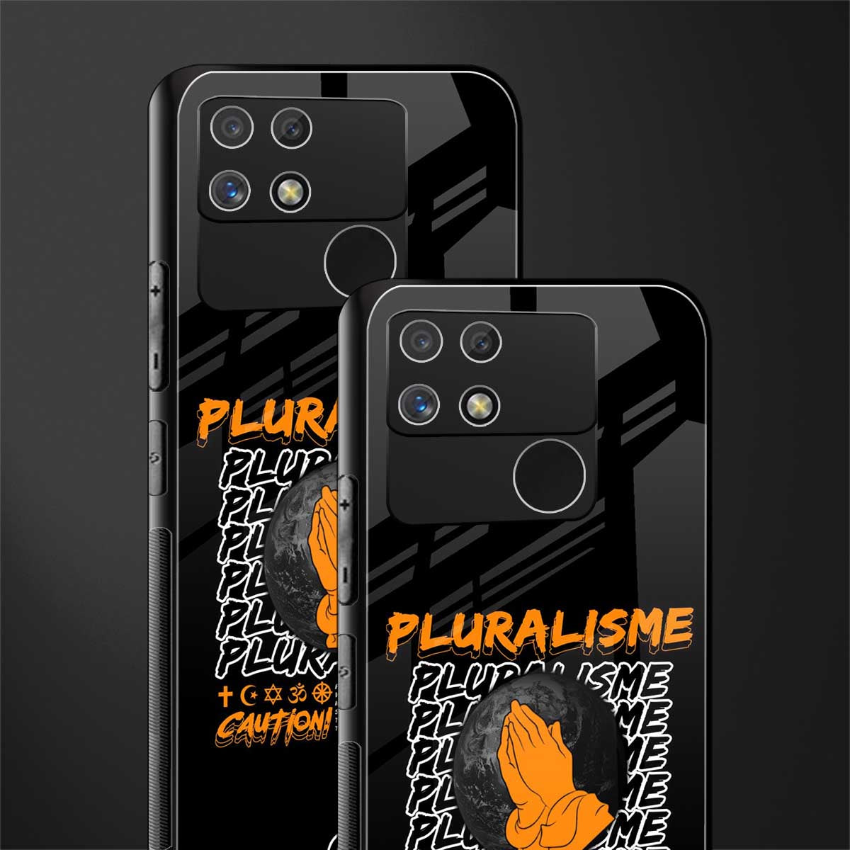 pluralisme back phone cover | glass case for realme narzo 50a