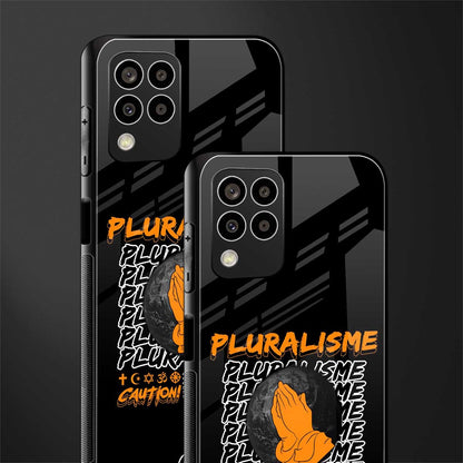 pluralisme back phone cover | glass case for samsung galaxy m33 5g