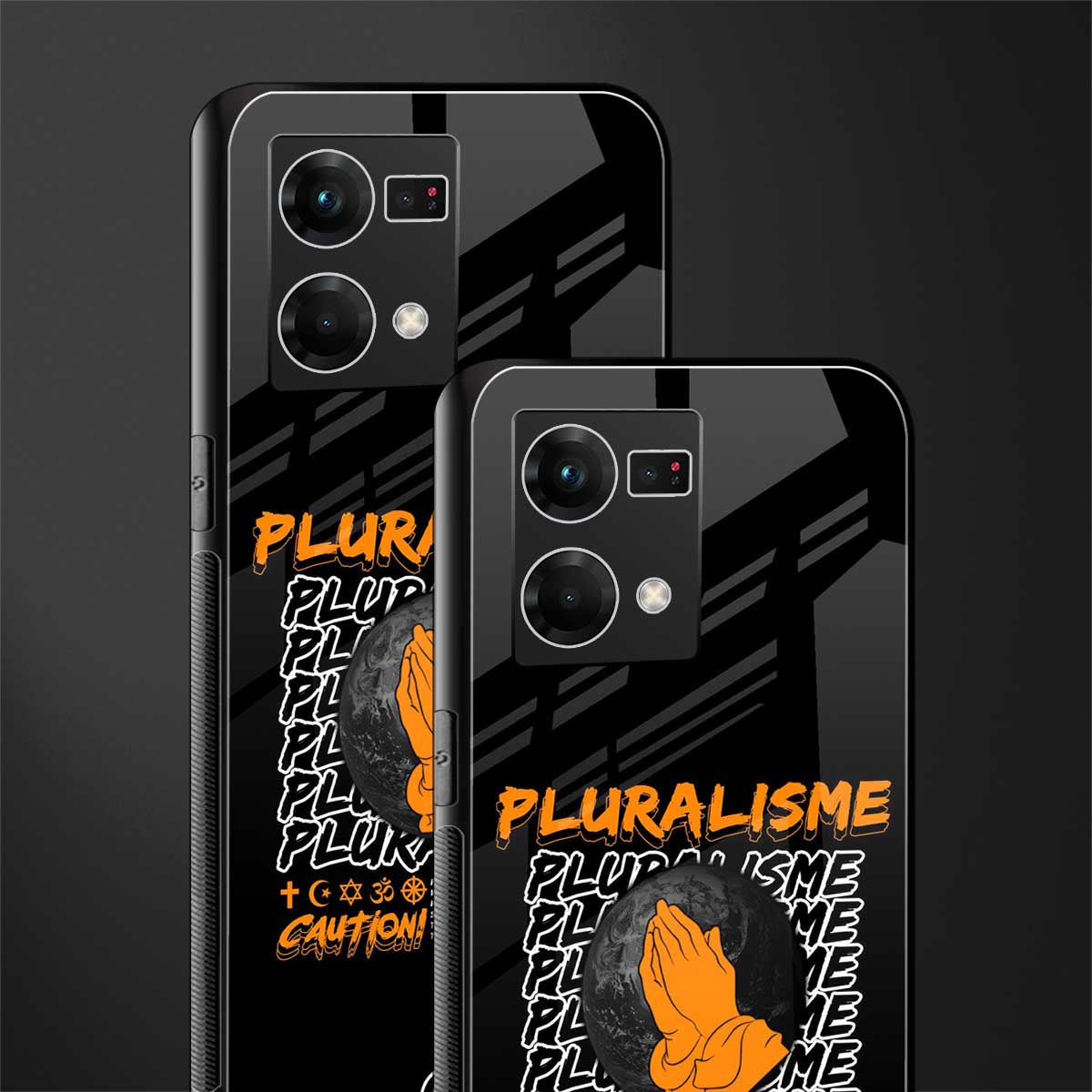 pluralisme back phone cover | glass case for oppo f21 pro 4g