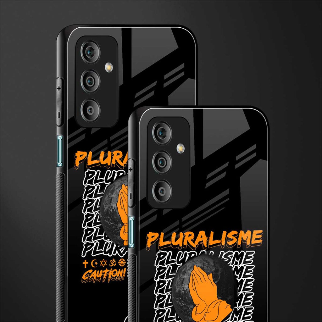 pluralisme back phone cover | glass case for samsung galaxy f23 5g