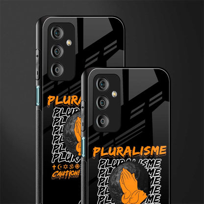 pluralisme back phone cover | glass case for samsung galaxy f23 5g