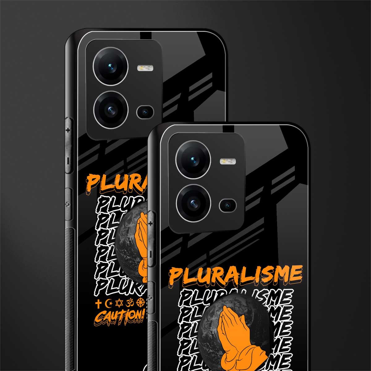 pluralisme back phone cover | glass case for vivo v25-5g