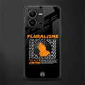 pluralisme back phone cover | glass case for vivo v25-5g