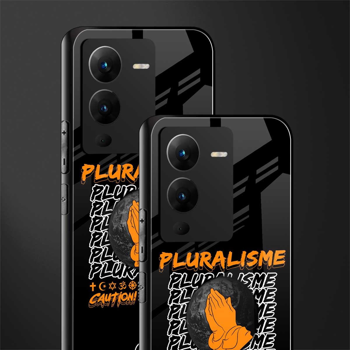 pluralisme back phone cover | glass case for vivo v25 pro 5g