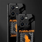 pluralisme back phone cover | glass case for vivo y35 4g