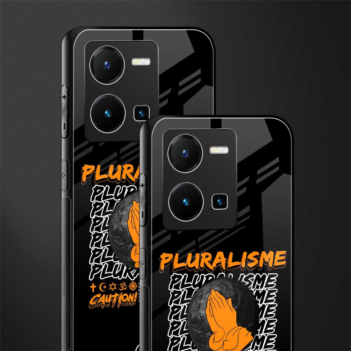pluralisme back phone cover | glass case for vivo y35 4g