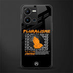 pluralisme back phone cover | glass case for vivo y35 4g
