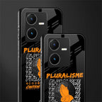 pluralisme back phone cover | glass case for vivo y22