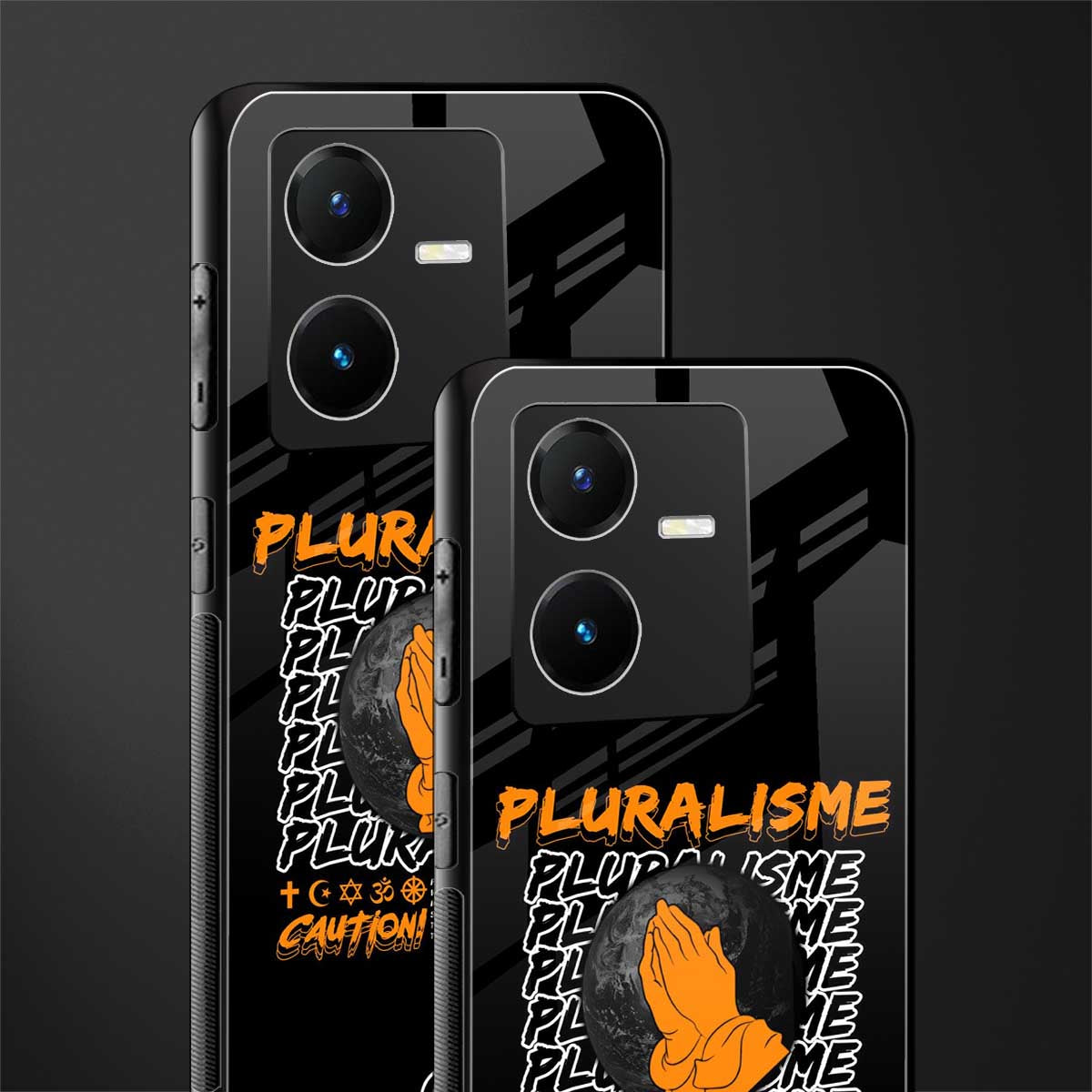 pluralisme back phone cover | glass case for vivo y22