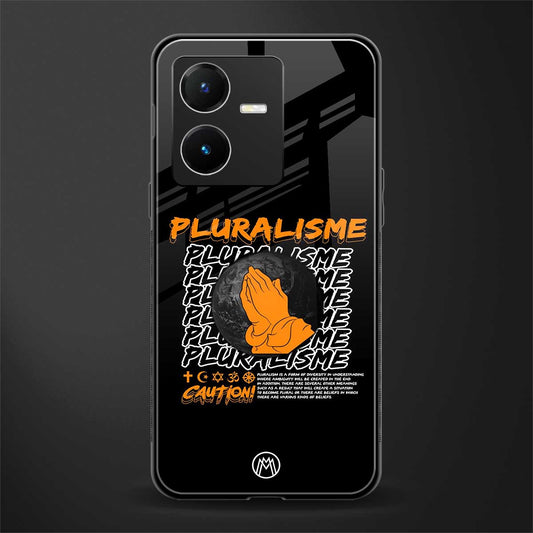 pluralisme back phone cover | glass case for vivo y22